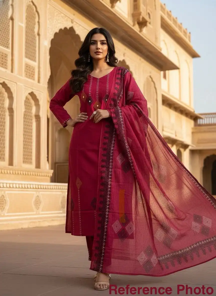 KR 400 Designer Kurti Pant With Dupatta For Women