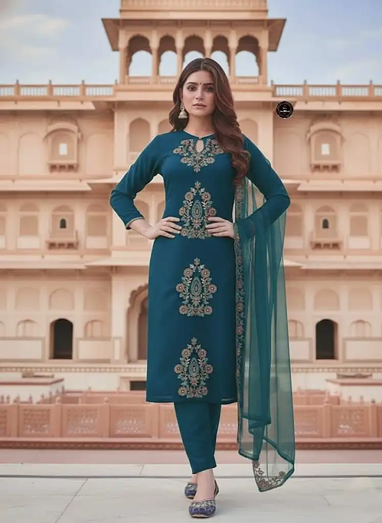 Laxmy Vol 46 Kurti Pant Dupatta Set Wholesale