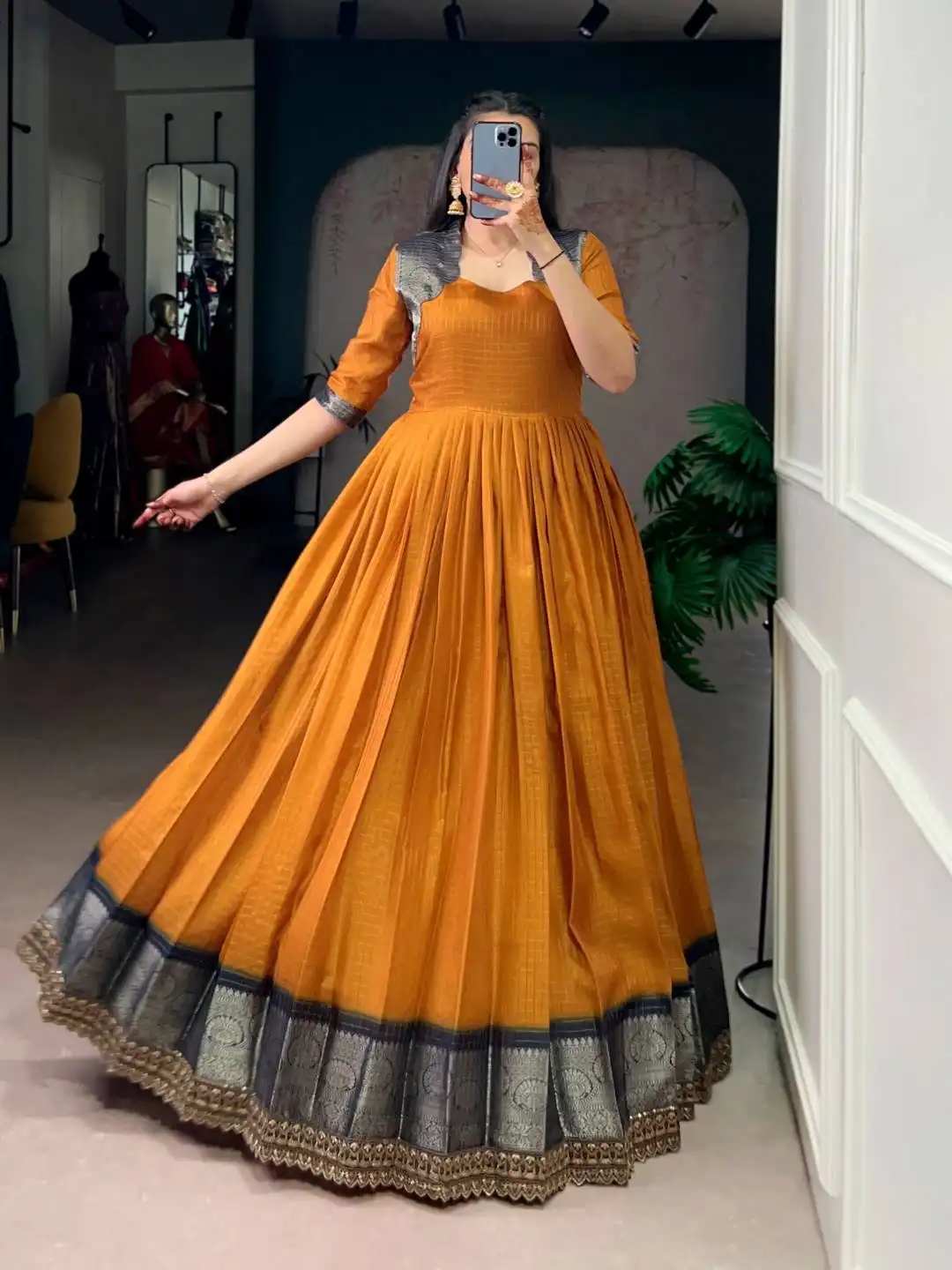 WMN 5010 Ladies Gown Wholesale Market In Surat