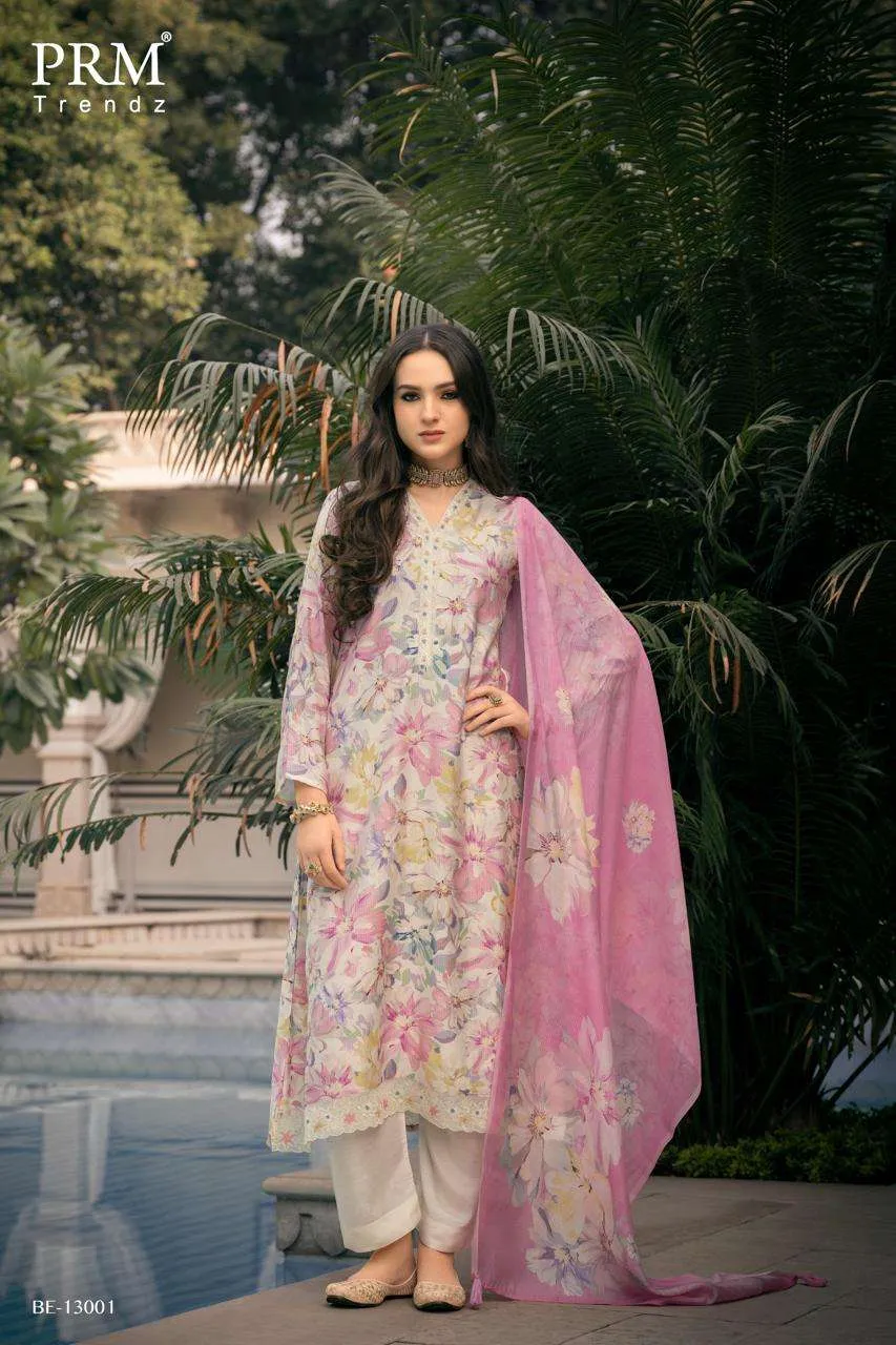 Prm Trendz Bareeha Semi Stitched Suits