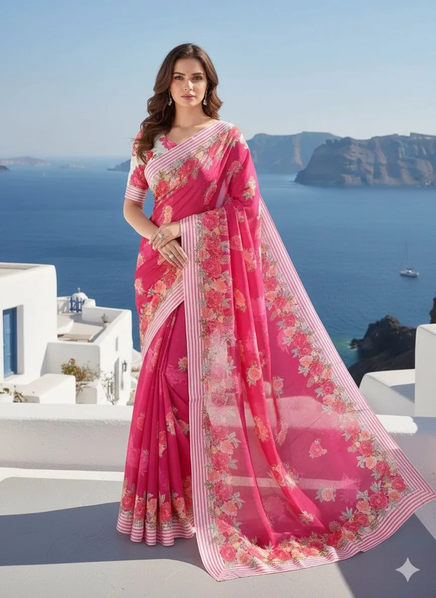 Rajyog R 1 to R 6 Soft Georgette Fancy Saree Collection Sarees