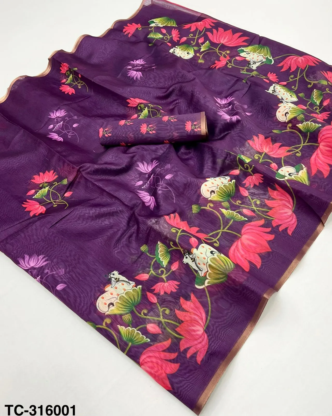 Rajyog Tusser Chanderi Vol 1 Printed Saree Collection Sarees