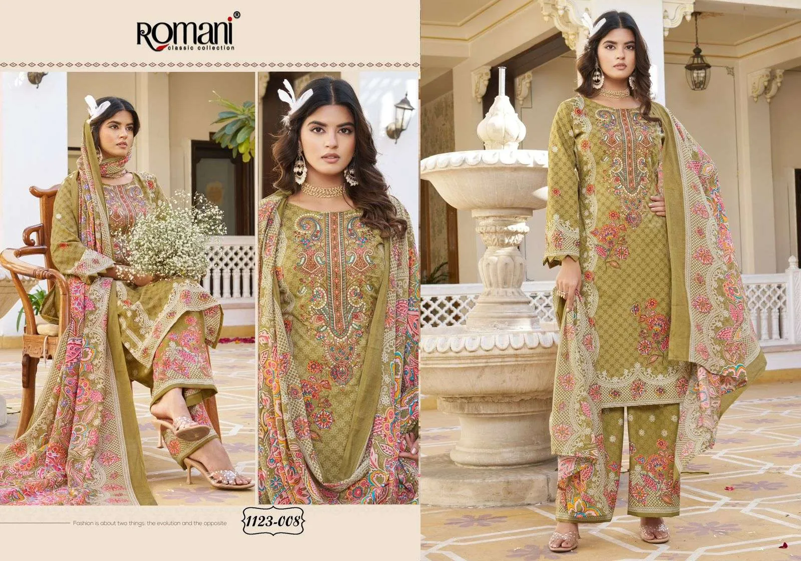 Romani Mahira Vol 5 Unstitched Suits