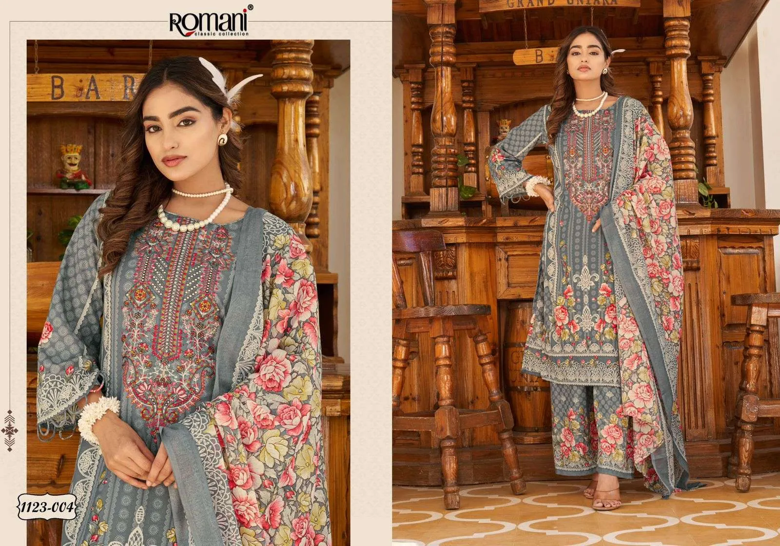 Romani Mahira Vol 5 Unstitched Suits