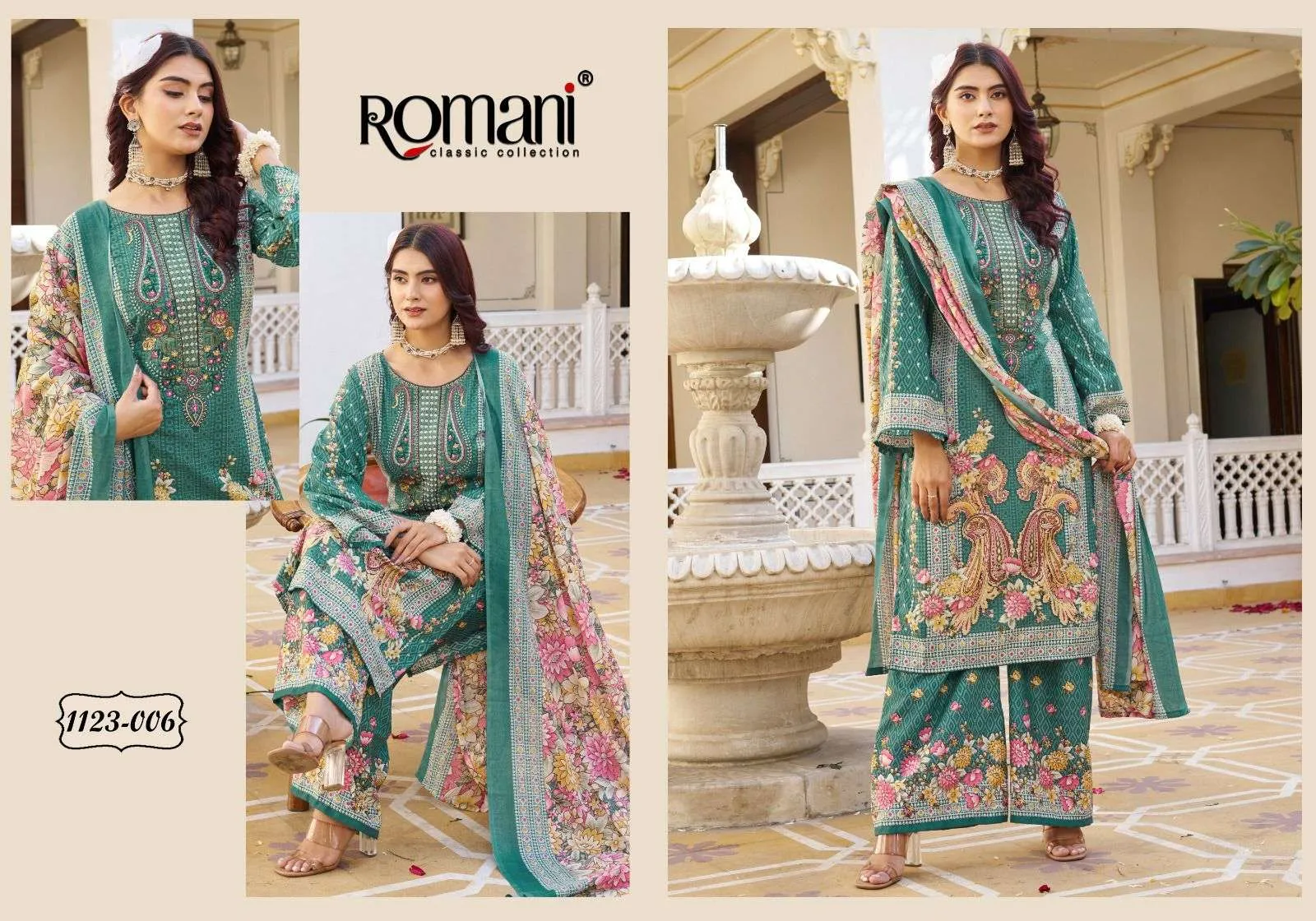 Romani Mahira Vol 5 Unstitched Suits