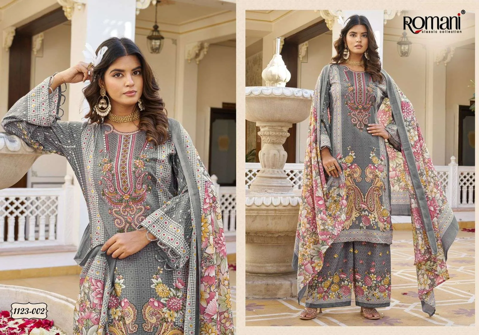 Romani Mahira Vol 5 Unstitched Suits