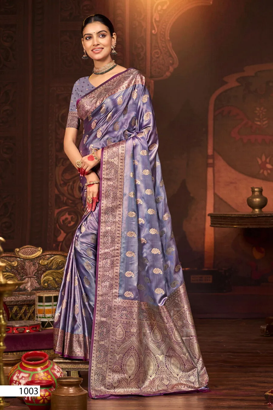 Saroj Anushka Satin Saroski Vol 2 Silk Festival Saree Collection Sarees