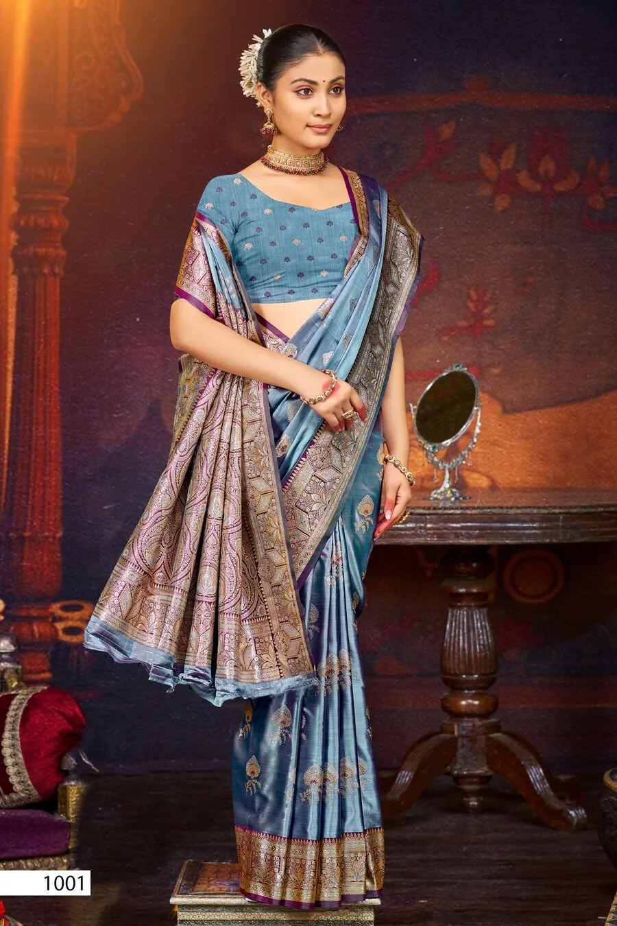 Saroj Anushka Satin Vol 1 Silk Festival Saree Collection Sarees