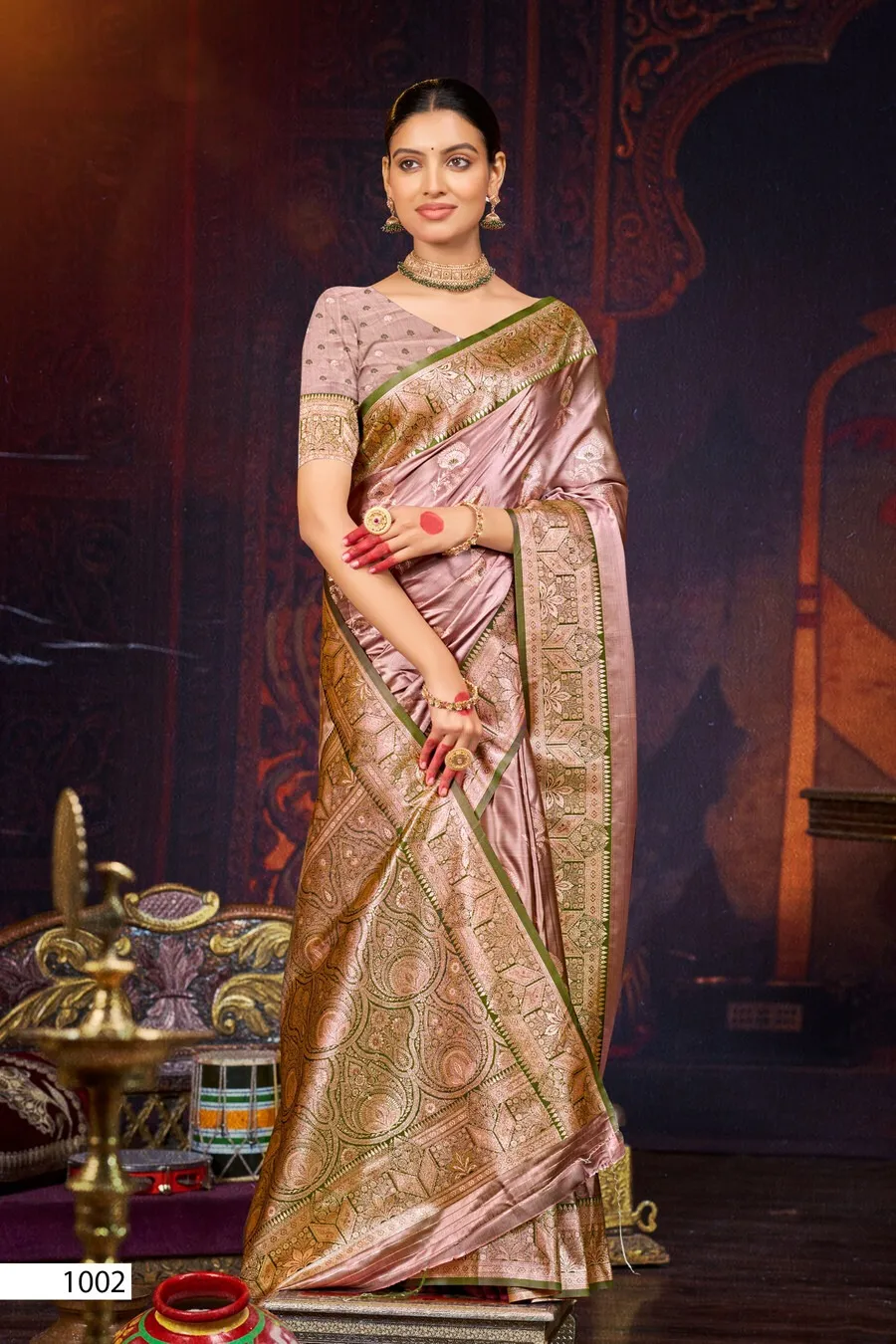 Saroj Anushka Satin Vol 1 Silk Festival Saree Collection Sarees