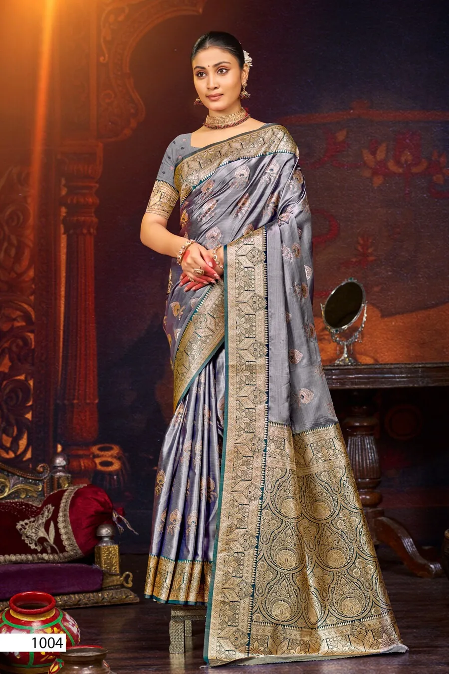Saroj Anushka Satin Vol 1 Silk Festival Saree Collection Sarees