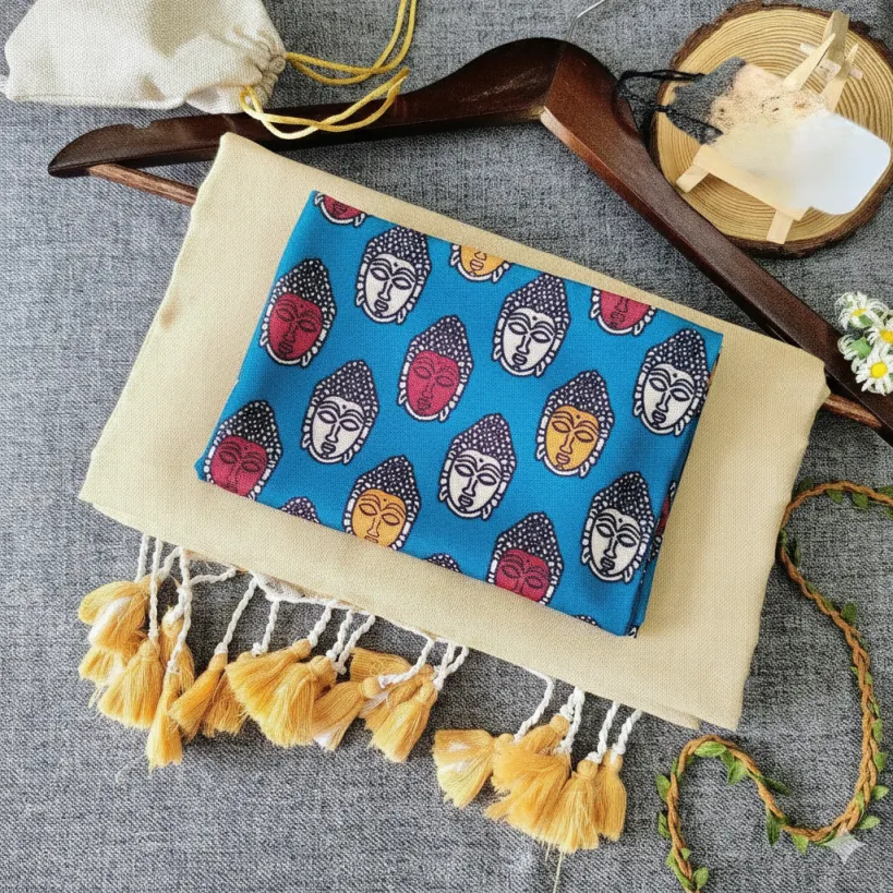 Sccf Boom J Khadi Cotton Printed Fancy Saree Collection Sarees