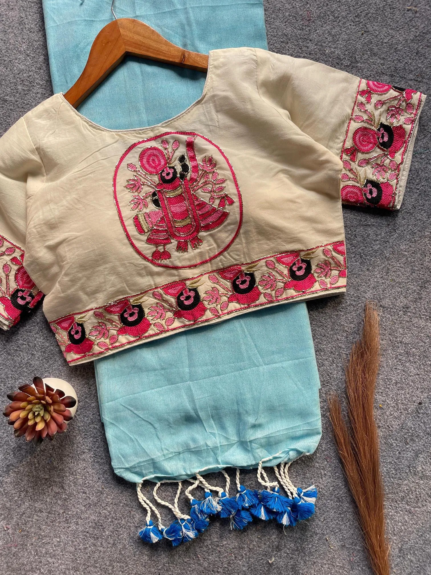 Sccf Shreenath Khadi Cotton Hand Work Saree Collection Sarees