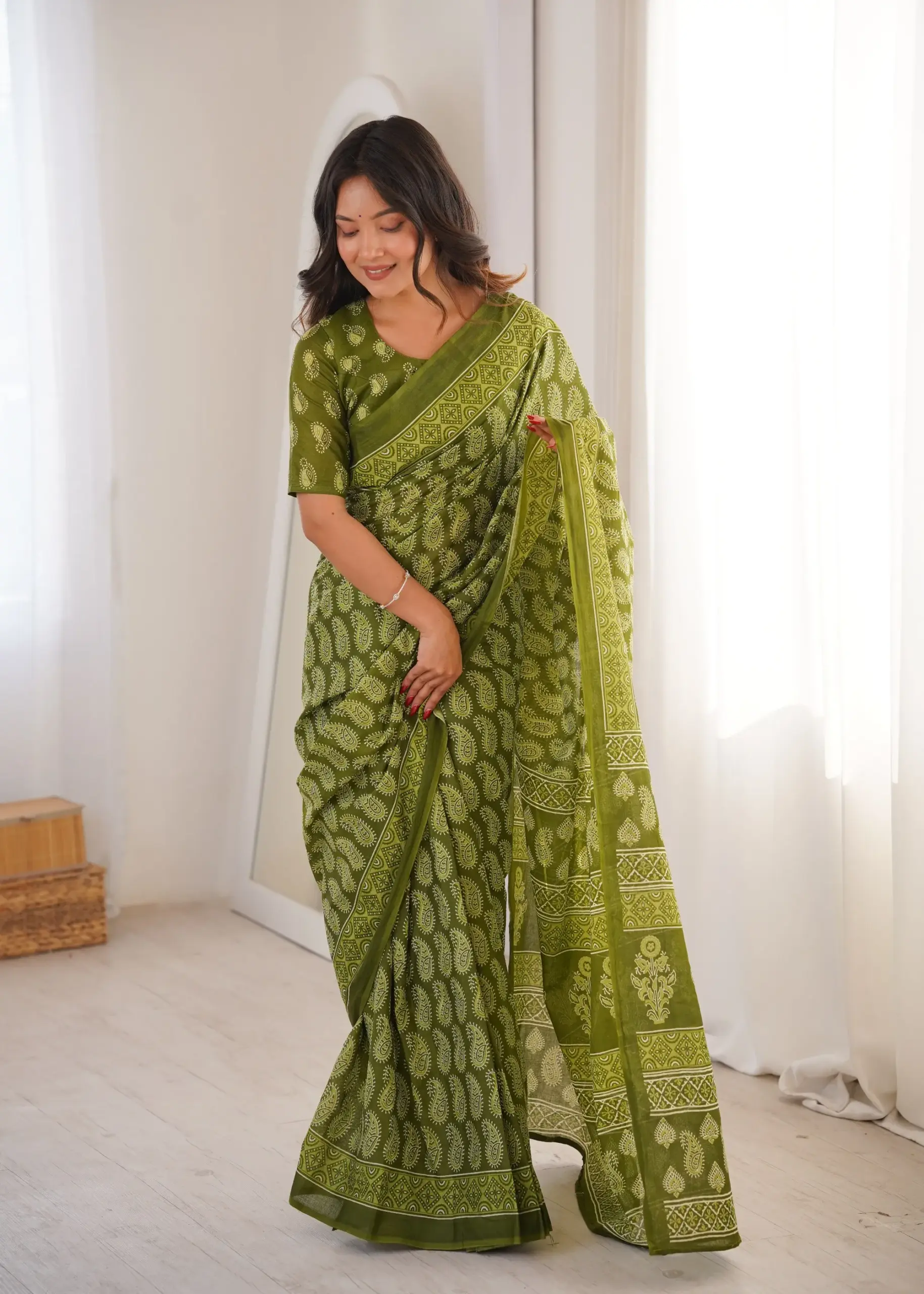 Scdf Bagru a Fancy Cotton Printed Saree Collection Sarees