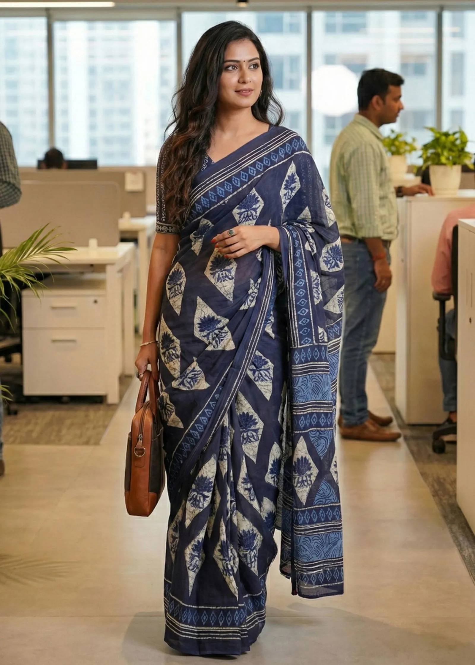 Scdf Office Time C Fancy Cotton Printed Saree Collection Sarees