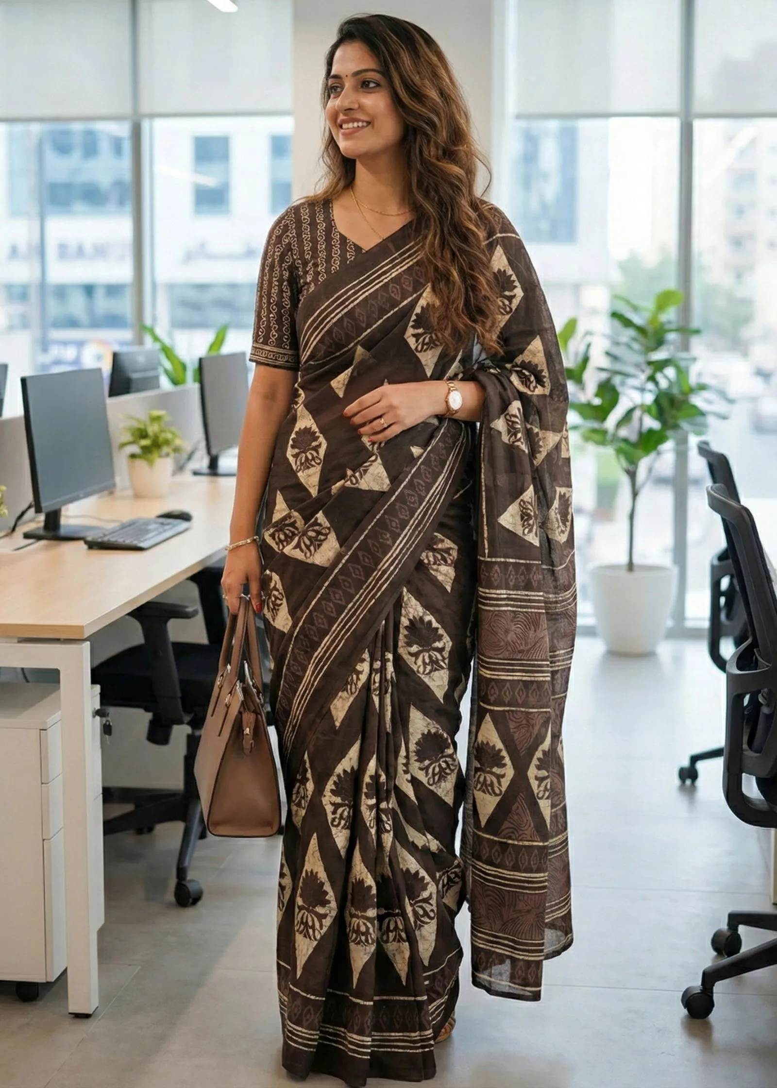 Scdf Office Time C Fancy Cotton Printed Saree Collection Sarees
