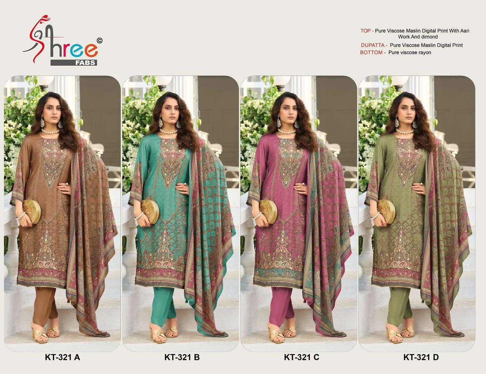 Shree Fab Ka 321 Pakistani Suits