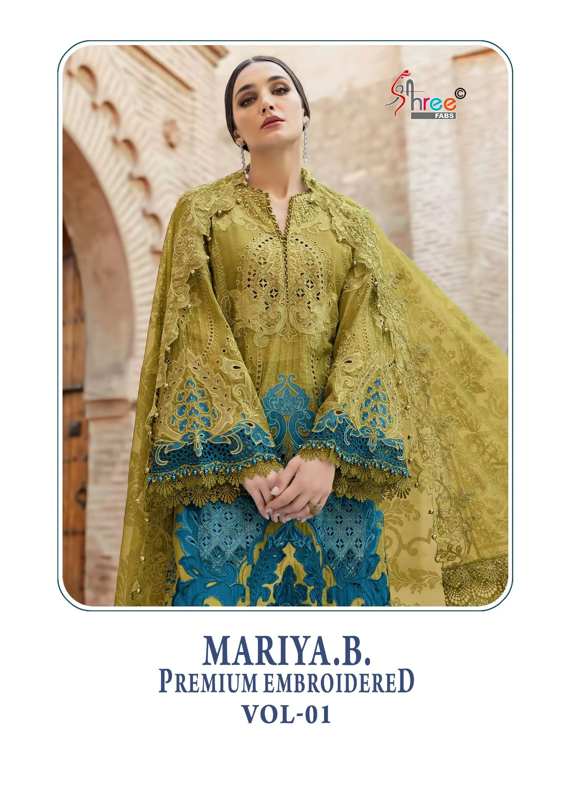 Shree Fab Mariya B Premium Embroidered Vol 1 Pakistani Suits