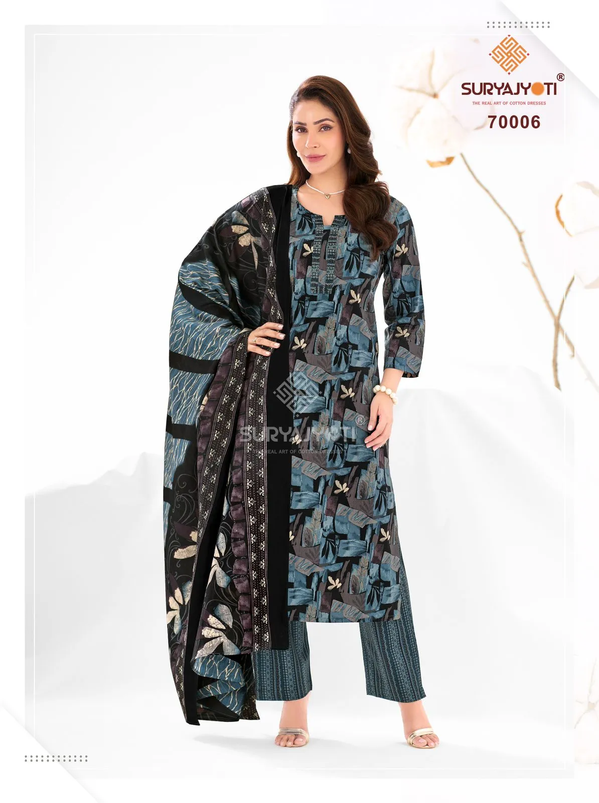 Suryajyoti Trendy Cotton Vol 69 Unstitched Suits