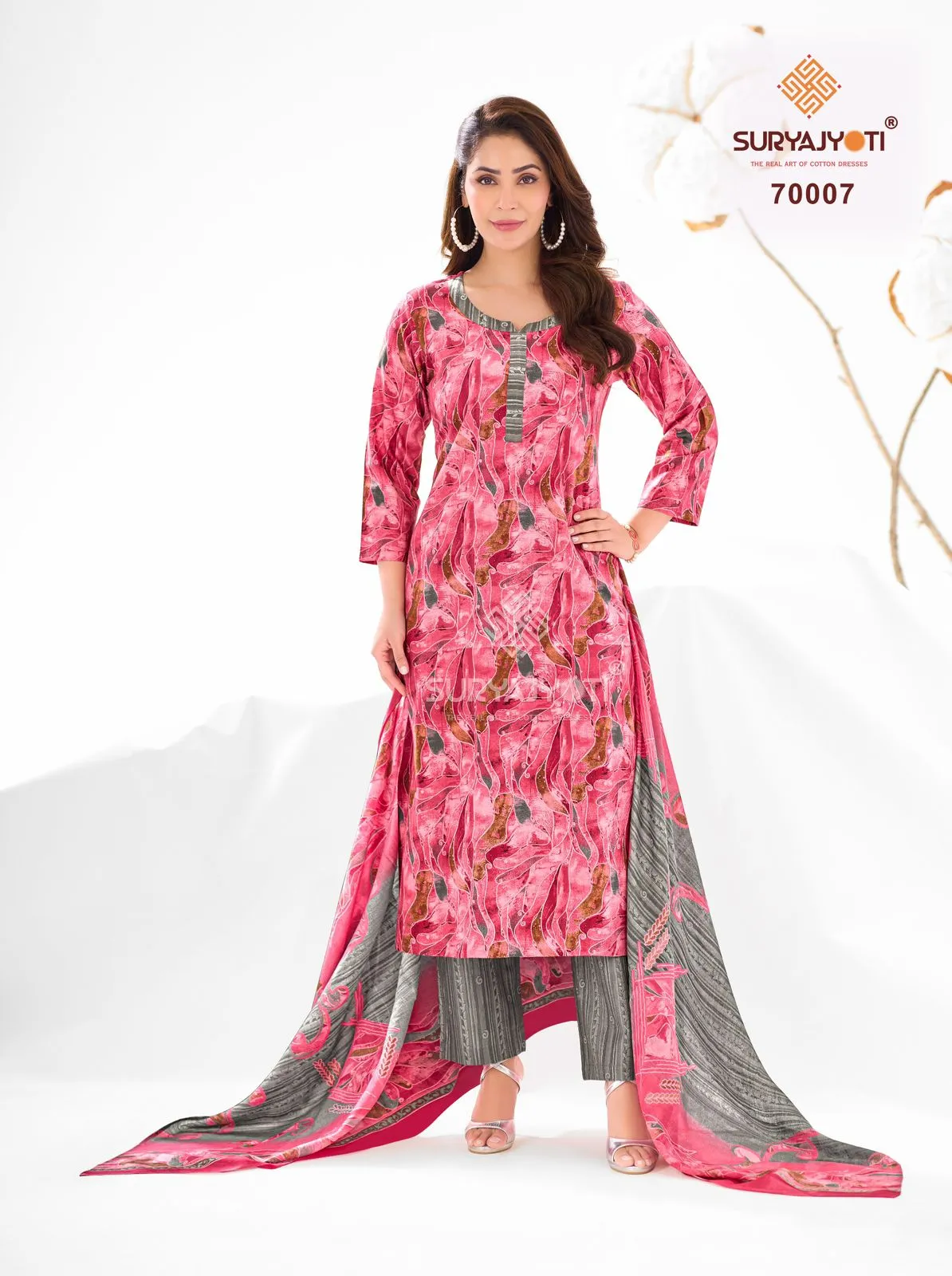 Suryajyoti Trendy Cotton Vol 69 Unstitched Suits