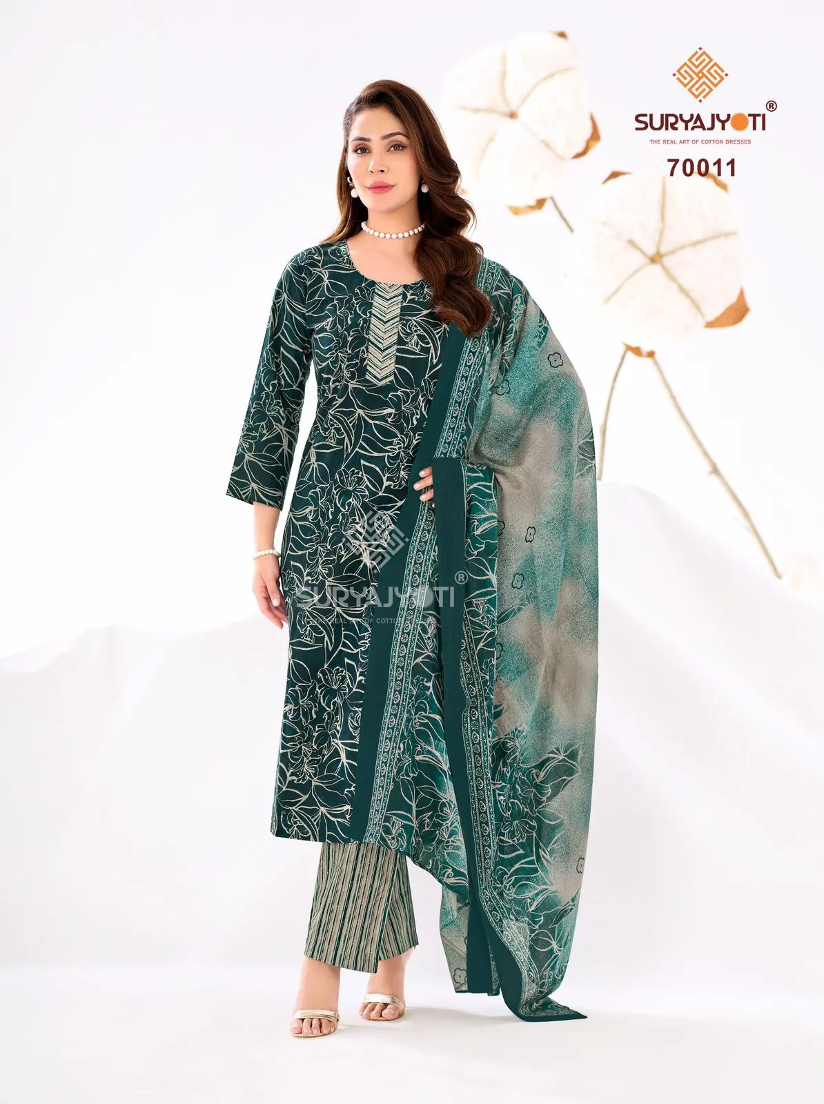 Suryajyoti Trendy Cotton Vol 69 Unstitched Suits