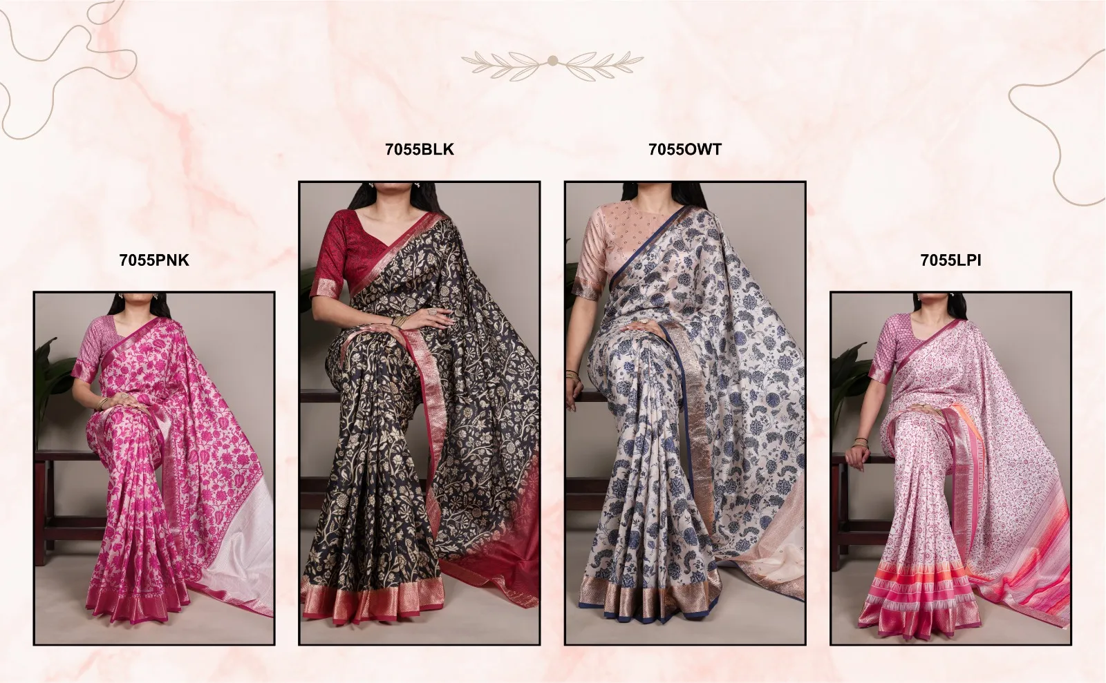 Taraa L 7055 Tussar Silk Printed Fancy Saree Collection Sarees