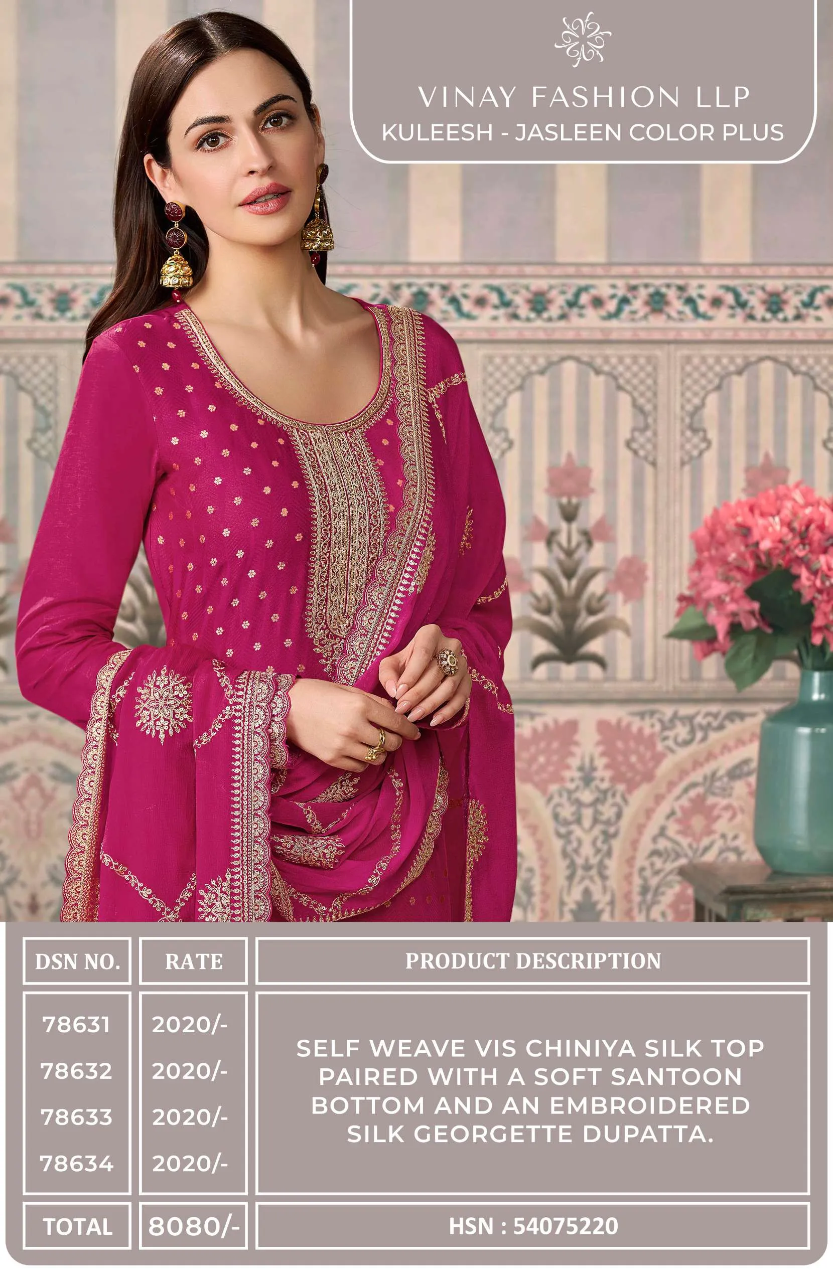 Vinay Fashion Llp Jasleen Color Plus Semi Stitched Suits