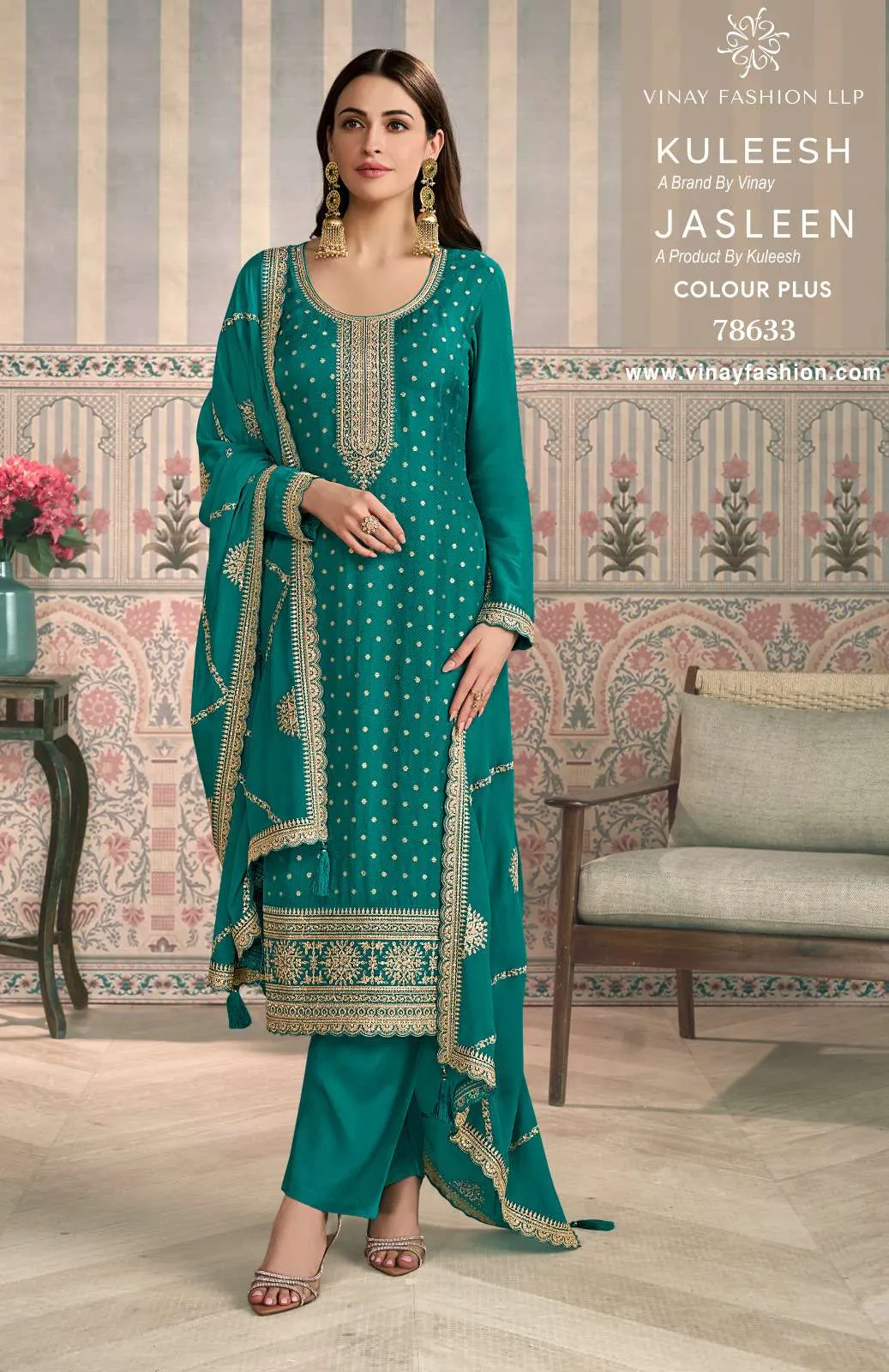Vinay Fashion Llp Jasleen Color Plus Semi Stitched Suits