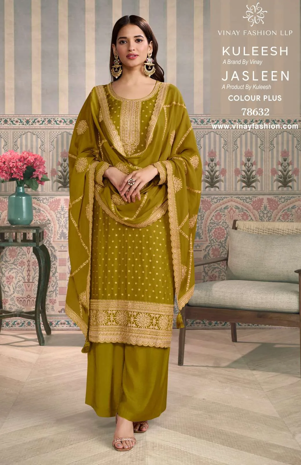 Vinay Fashion Llp Jasleen Color Plus Semi Stitched Suits