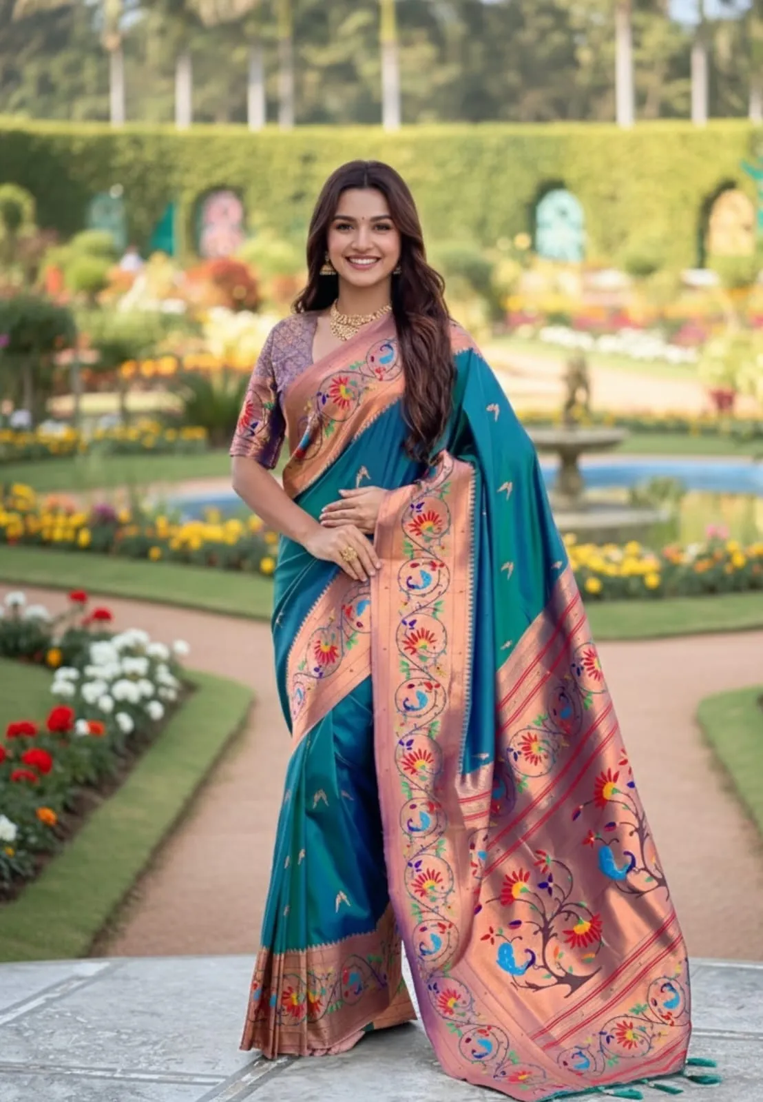 Vt 6081 T Soft Pethani Silk Zari Weaving Premium Saree Collection Sarees