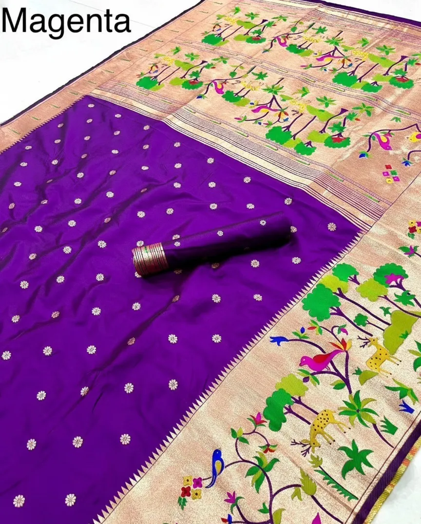 Vt 6087 T Pure Soft Kanchivram Paithani Silk Saree Collection Sarees