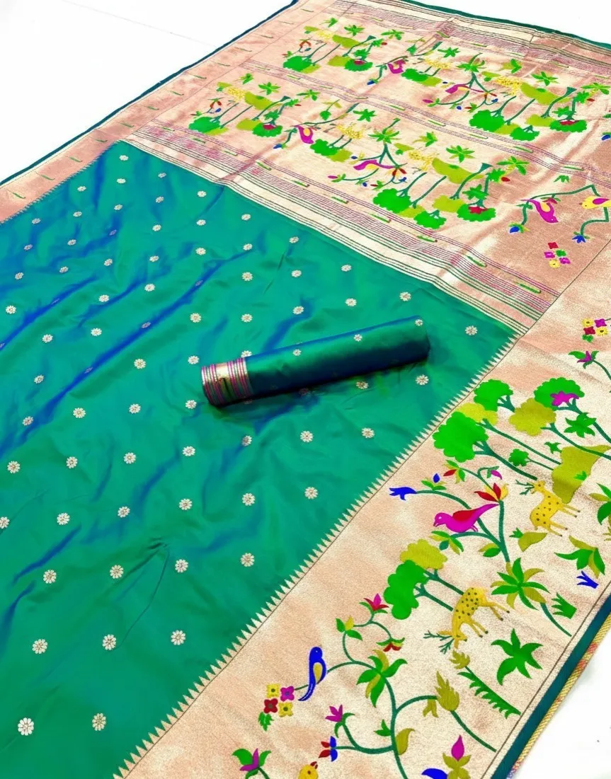 Vt 6087 T Pure Soft Kanchivram Paithani Silk Saree Collection Sarees