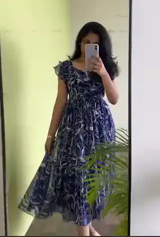 J2 1086 Digital Printed Frock Kurti For Women