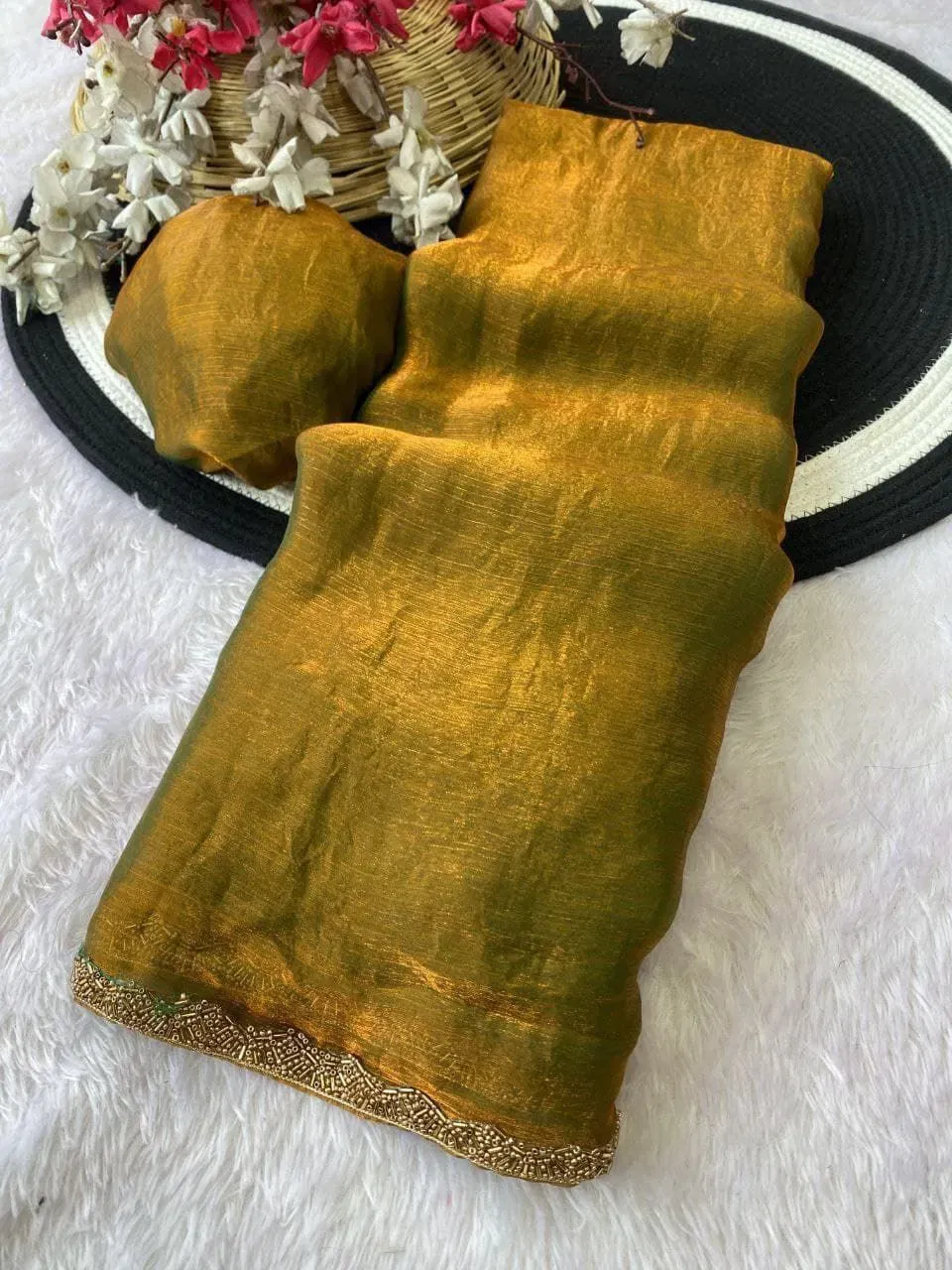 Aab Apsara Chiffon with Beads Handwork Fancy Saree Collection Sarees