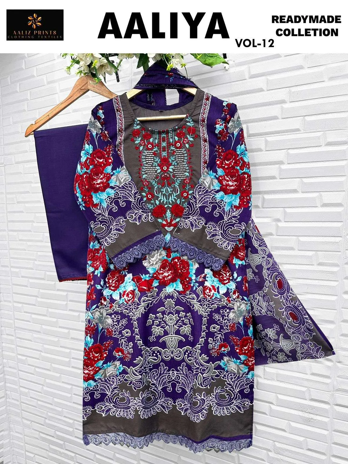 Aaliz Print Aaliya Vol 12 Ready Made Collection Readymade Suits