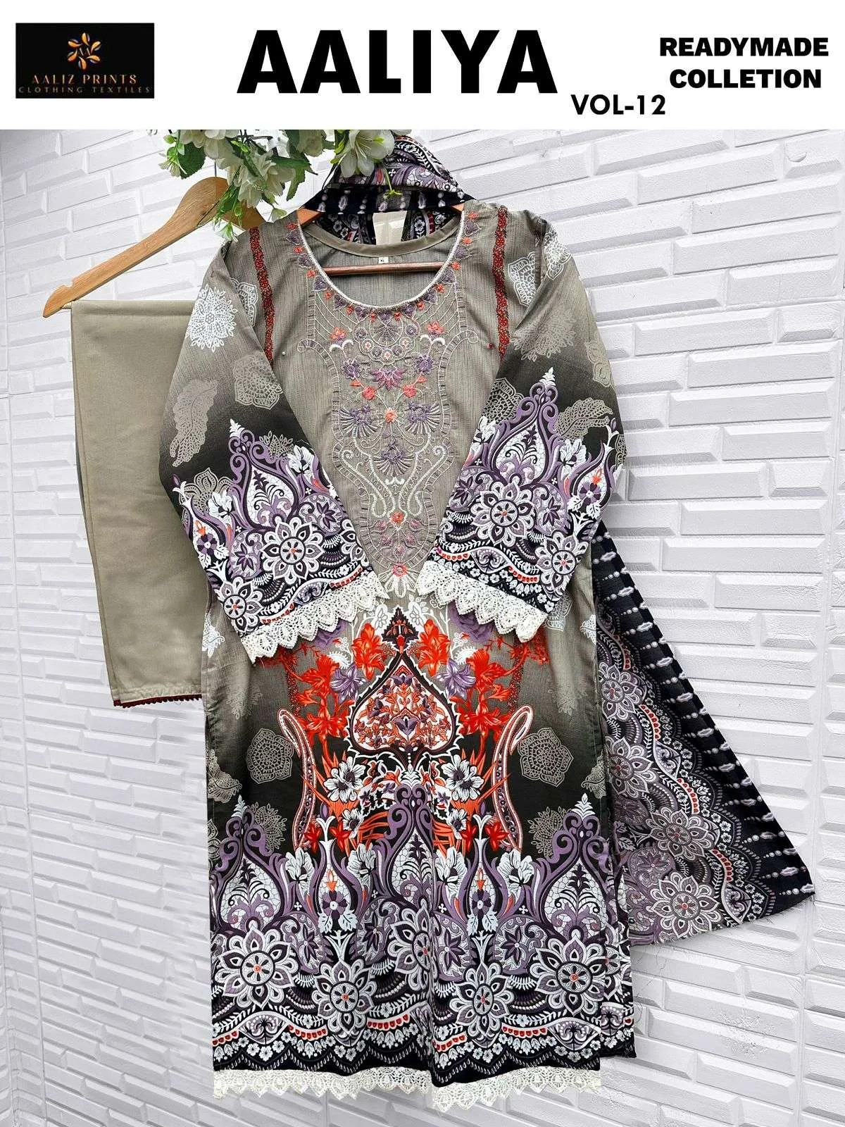 Aaliz Print Aaliya Vol 12 Ready Made Collection Readymade Suits