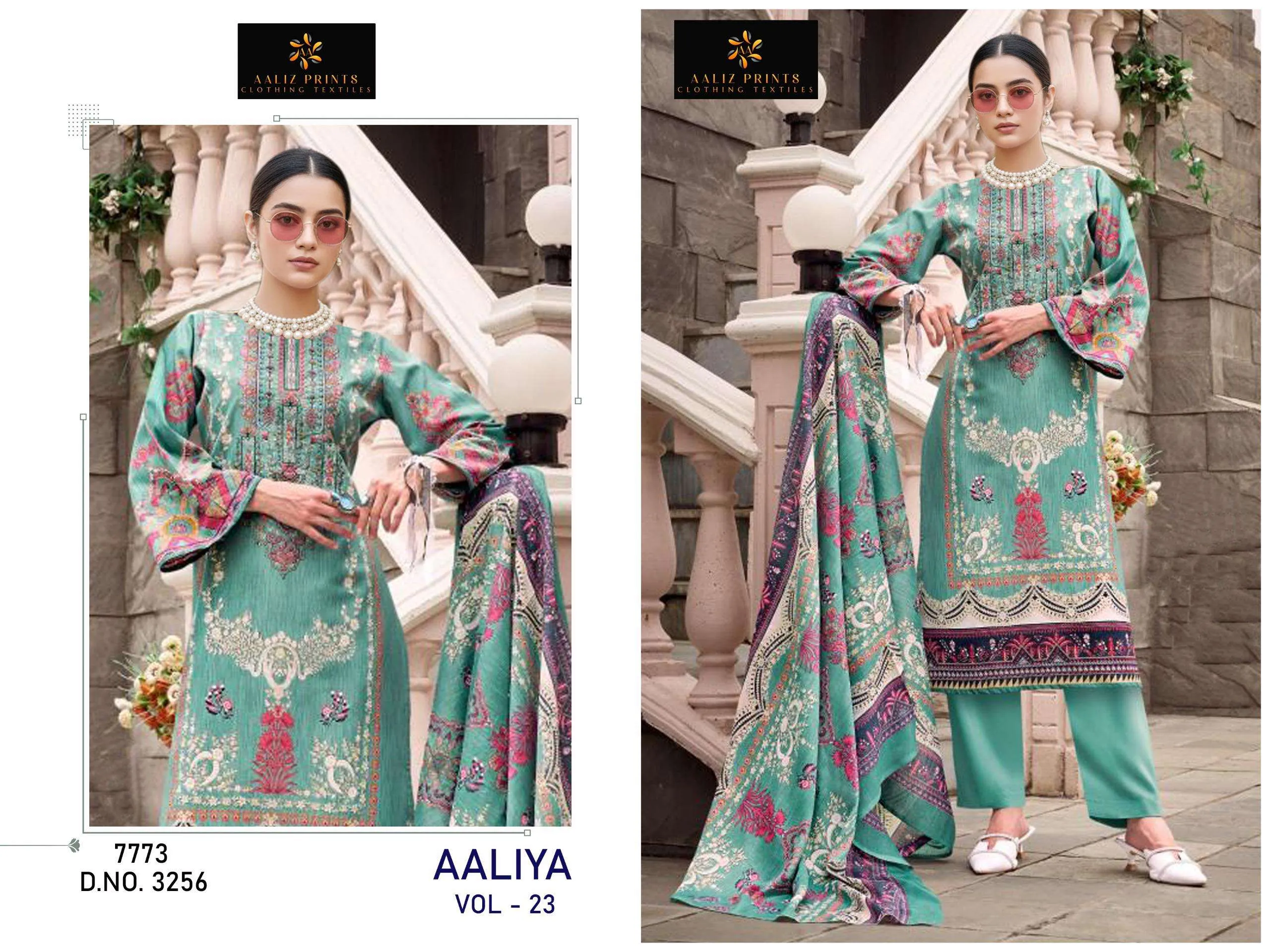 Aaliz Print Aaliya Vol 25 Unstitched Suits