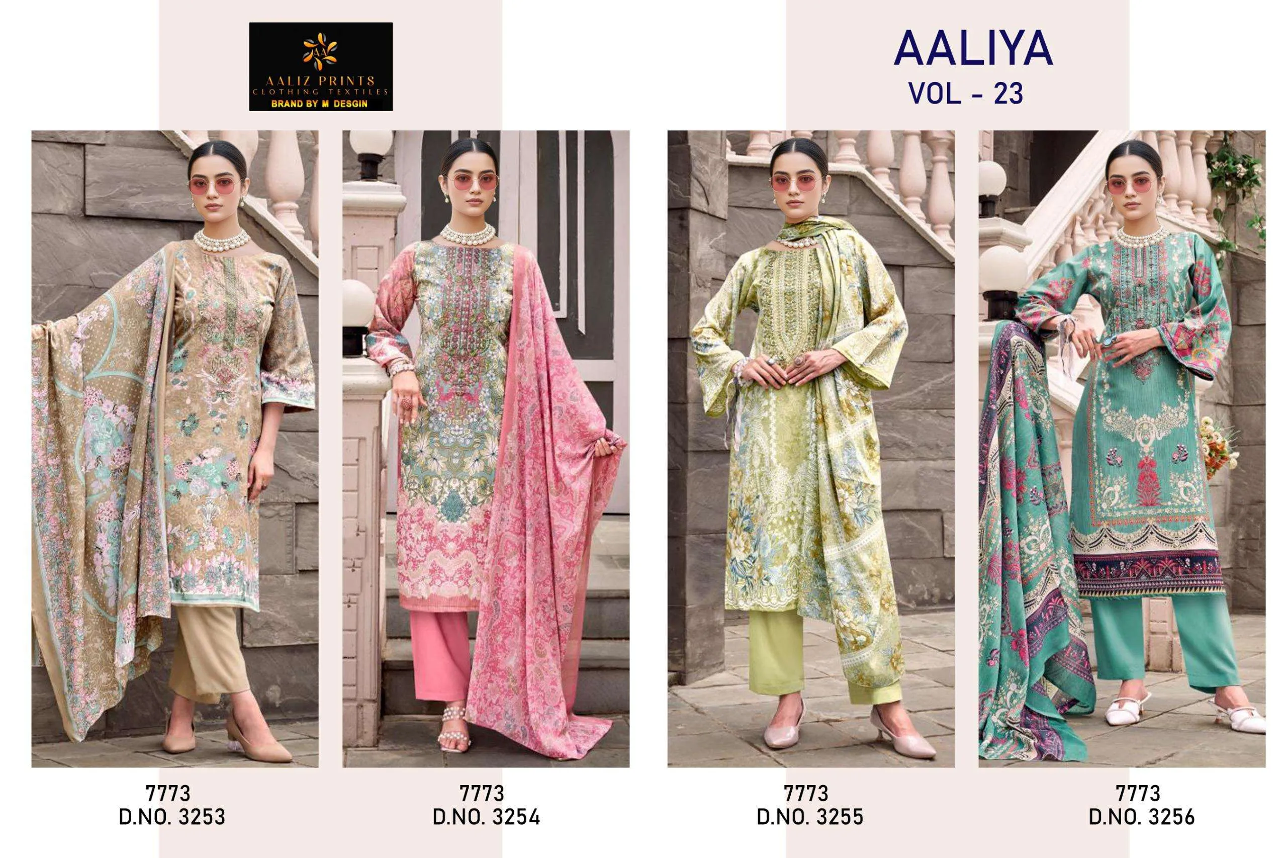 Aaliz Print Aaliya Vol 25 Unstitched Suits