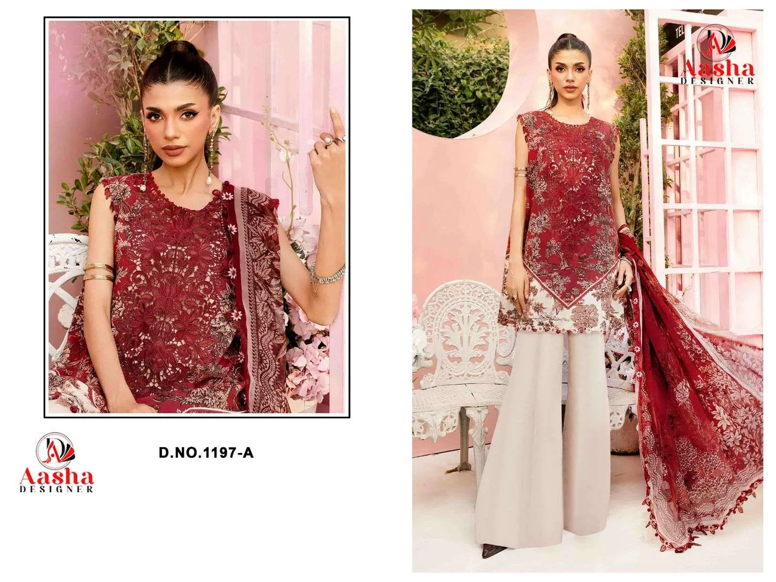 Aasha Designer D No 1197 Pakistani Suits