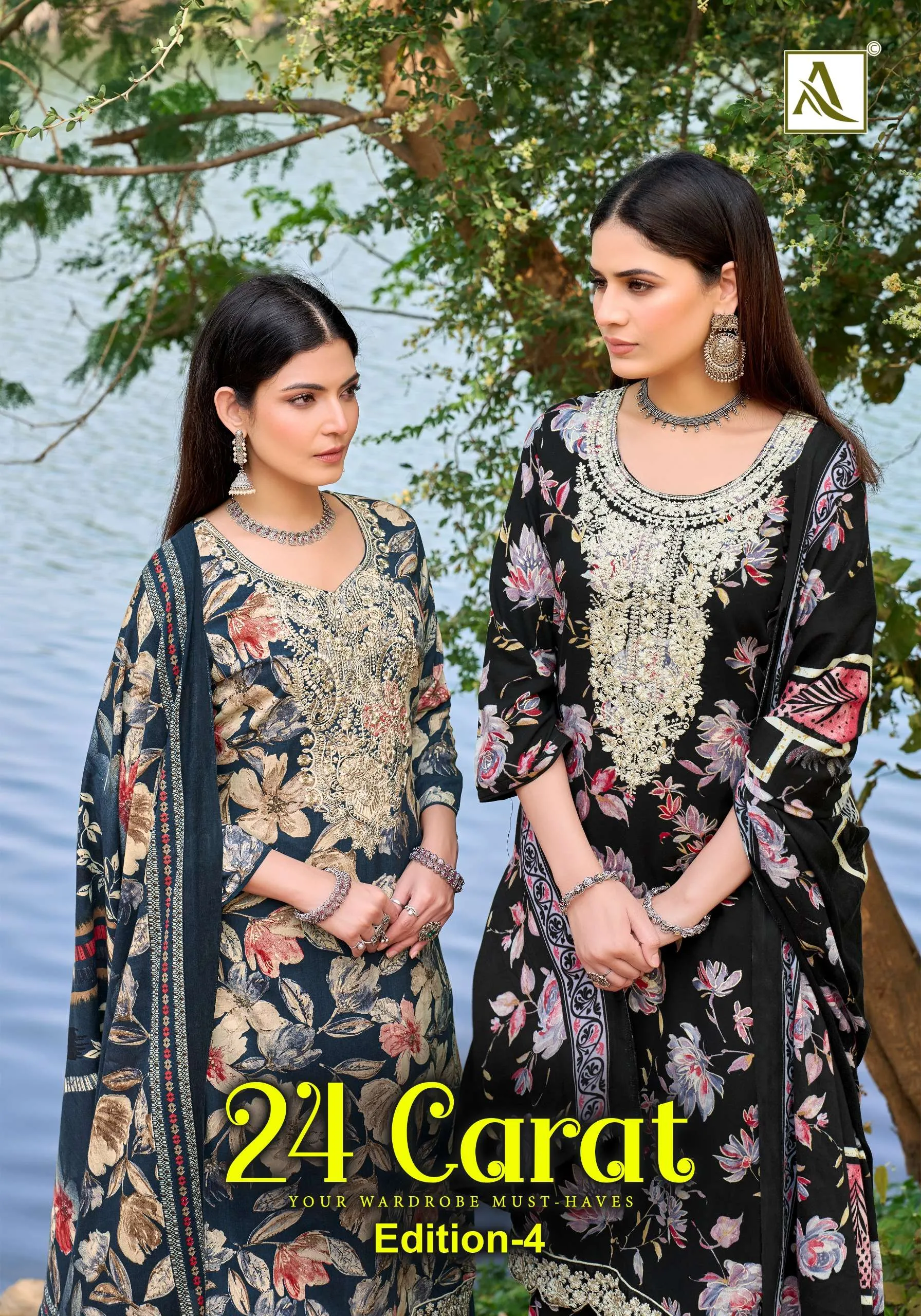 Alok Suits 24 Carat Vol 4 Semi Stitched Suits