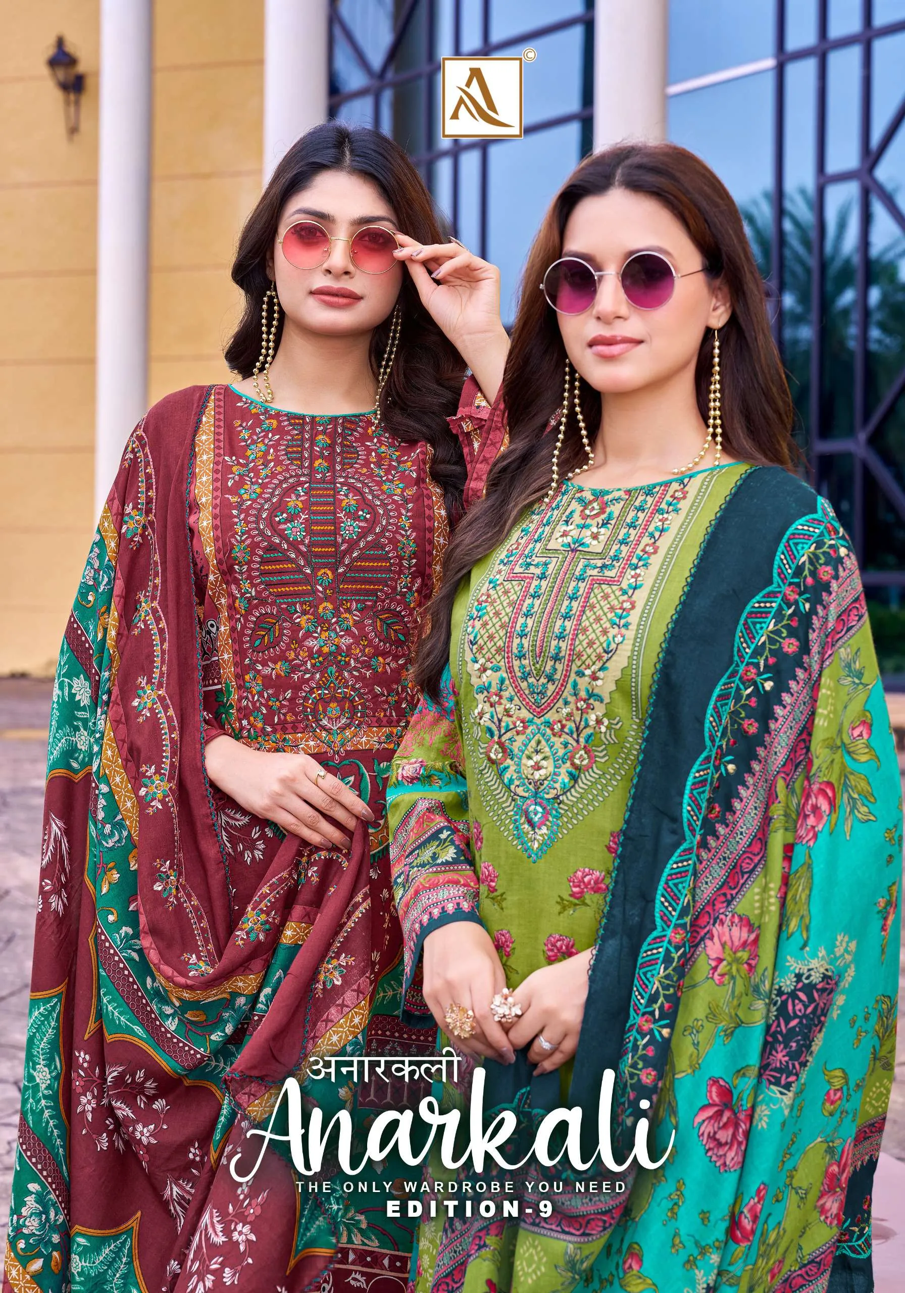 Alok Suits Anarkali Vol 9 Semi Stitched Suits