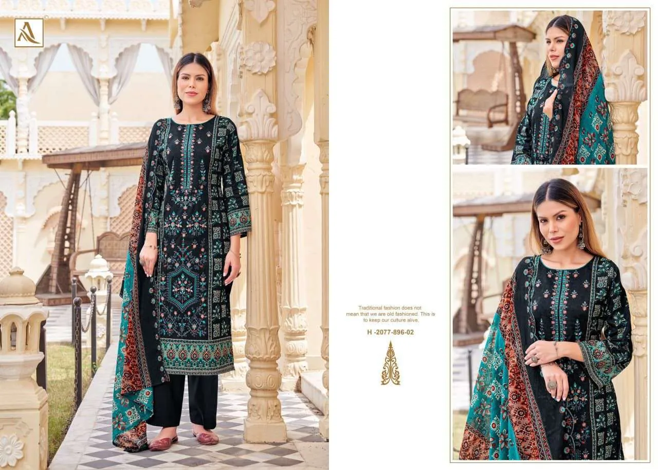 Alok Suits Bin Saeed Vol 12 Semi Stitched Suits
