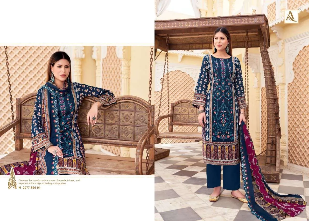 Alok Suits Bin Saeed Vol 12 Semi Stitched Suits
