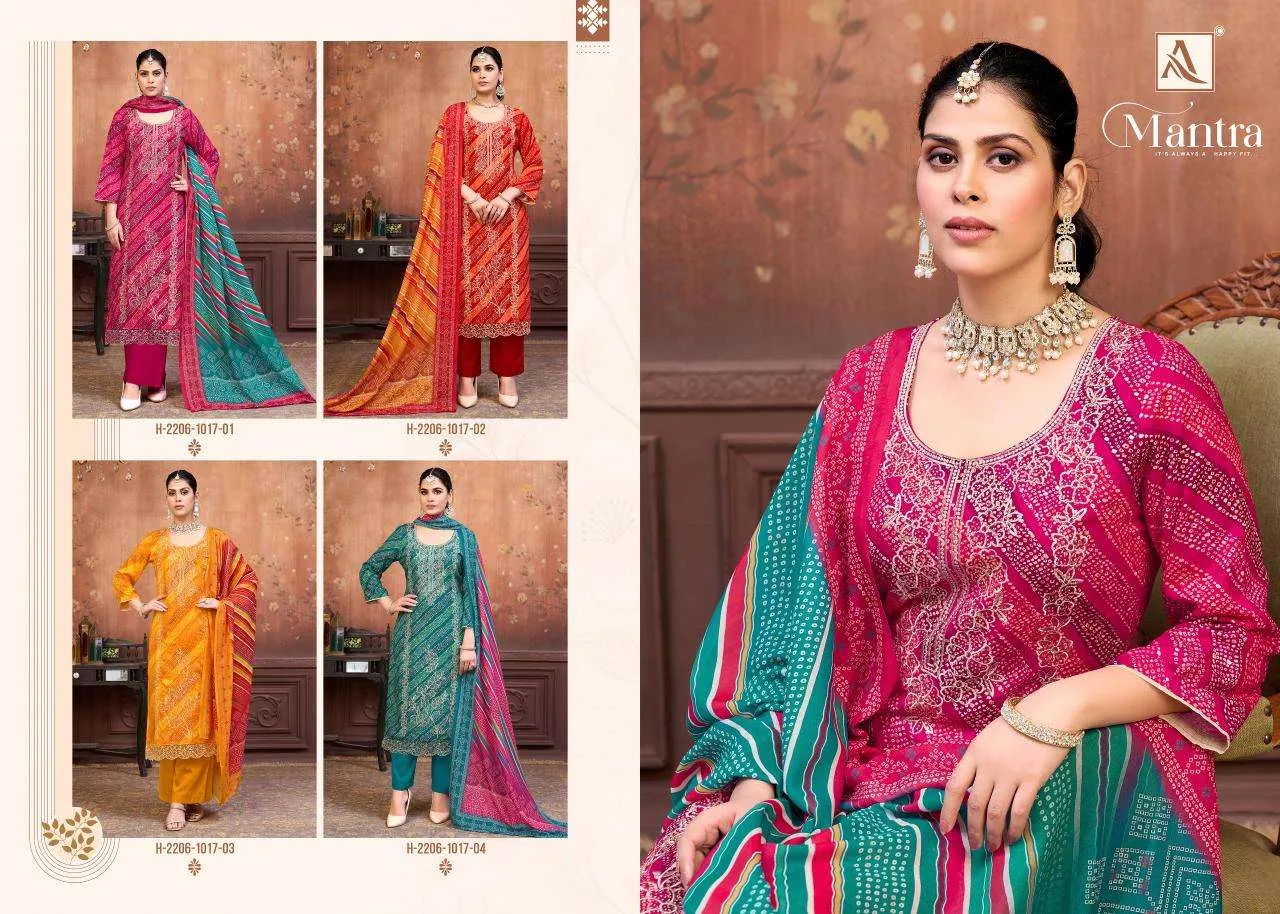 Alok Suits Mantra Semi Stitched Suits