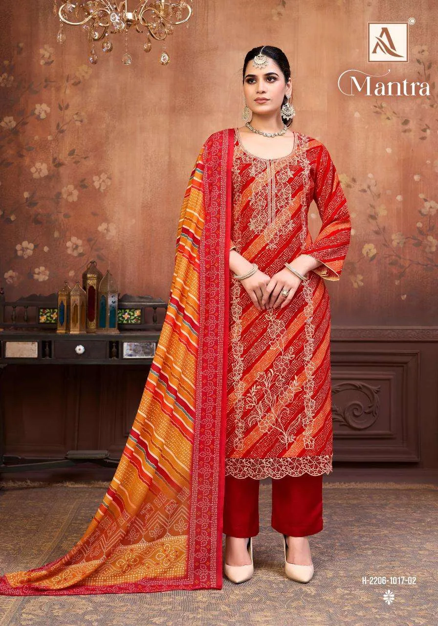 Alok Suits Mantra Semi Stitched Suits