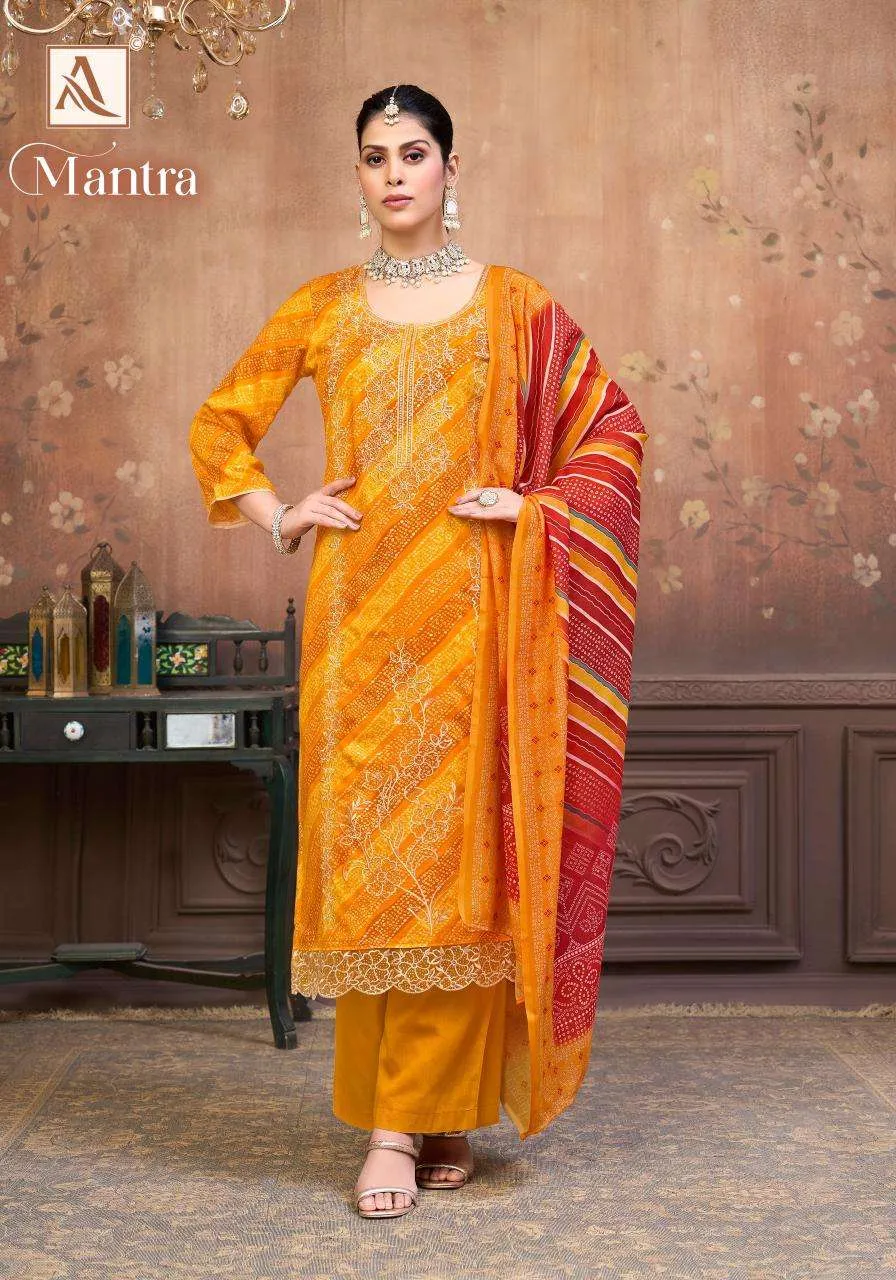 Alok Suits Mantra Semi Stitched Suits