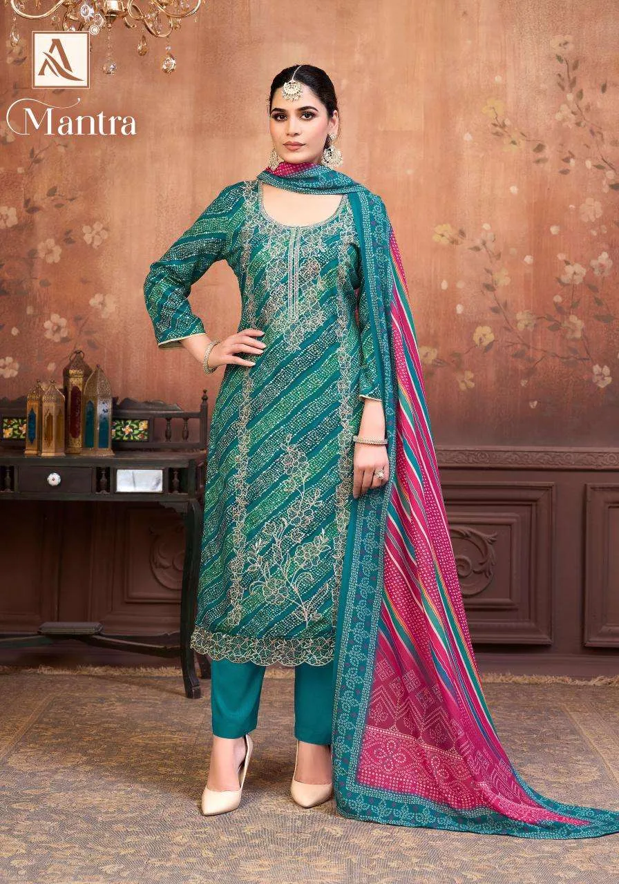 Alok Suits Mantra Semi Stitched Suits