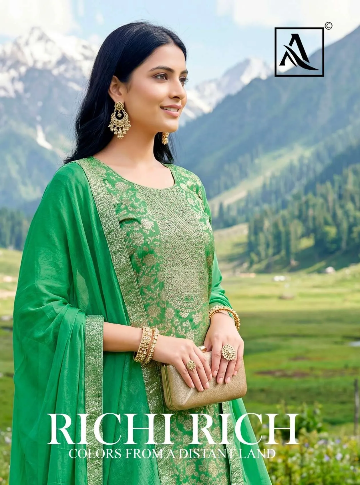 Alok Suits Richi Rich Semi Stitched Suits