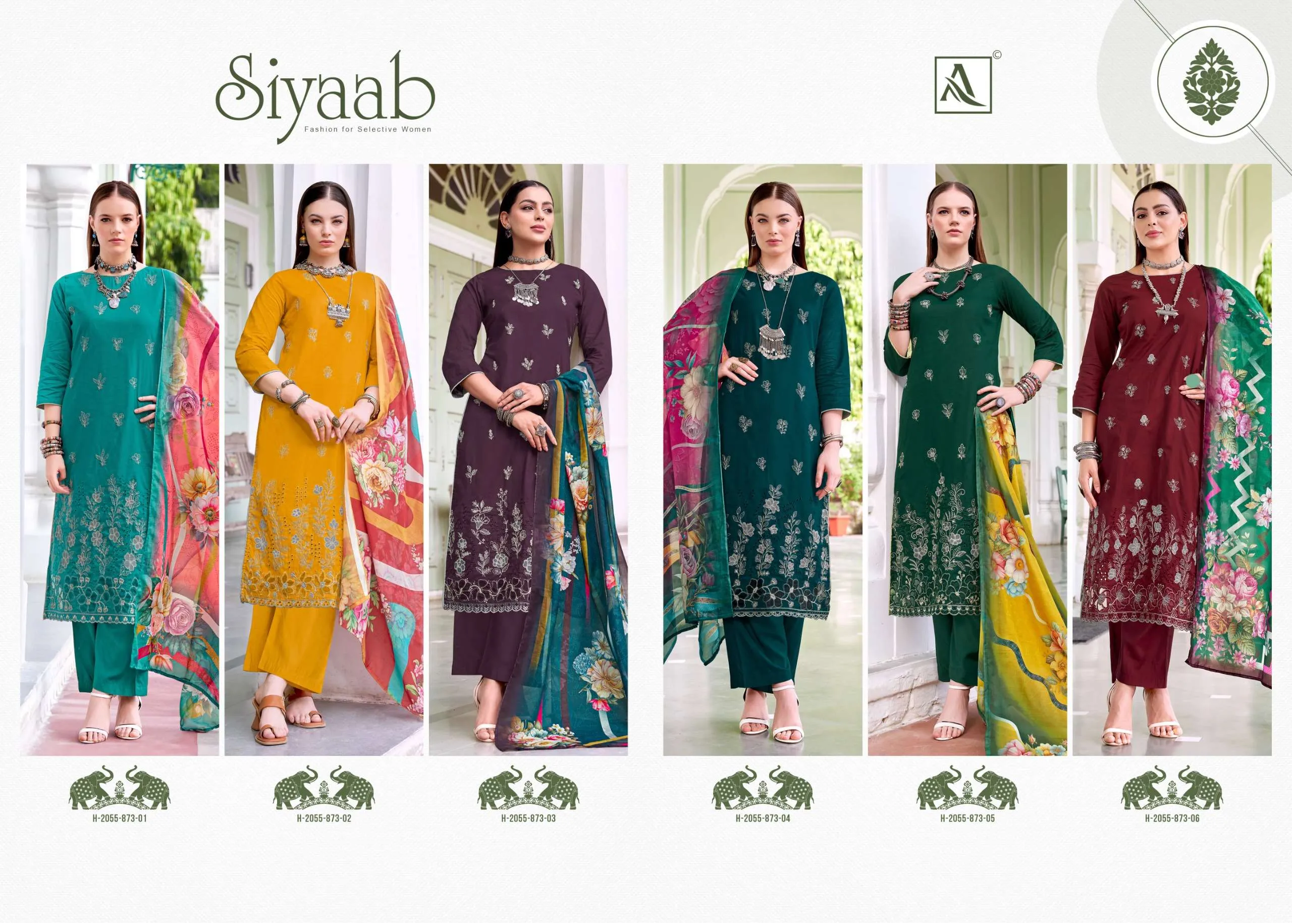 Alok Suits Siyaab Semi Stitched Suits