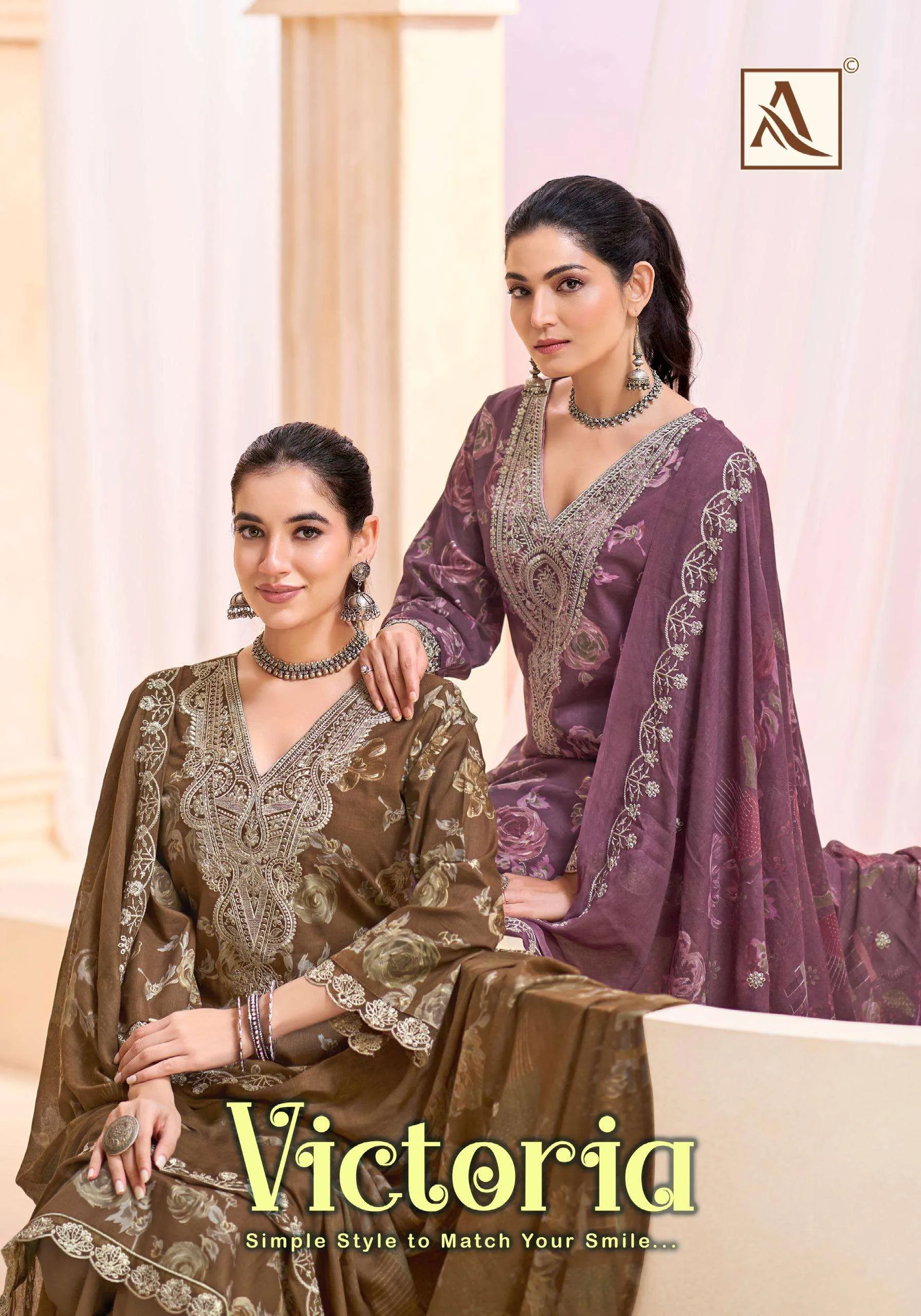 Alok Suits Victoria Semi Stitched Suits