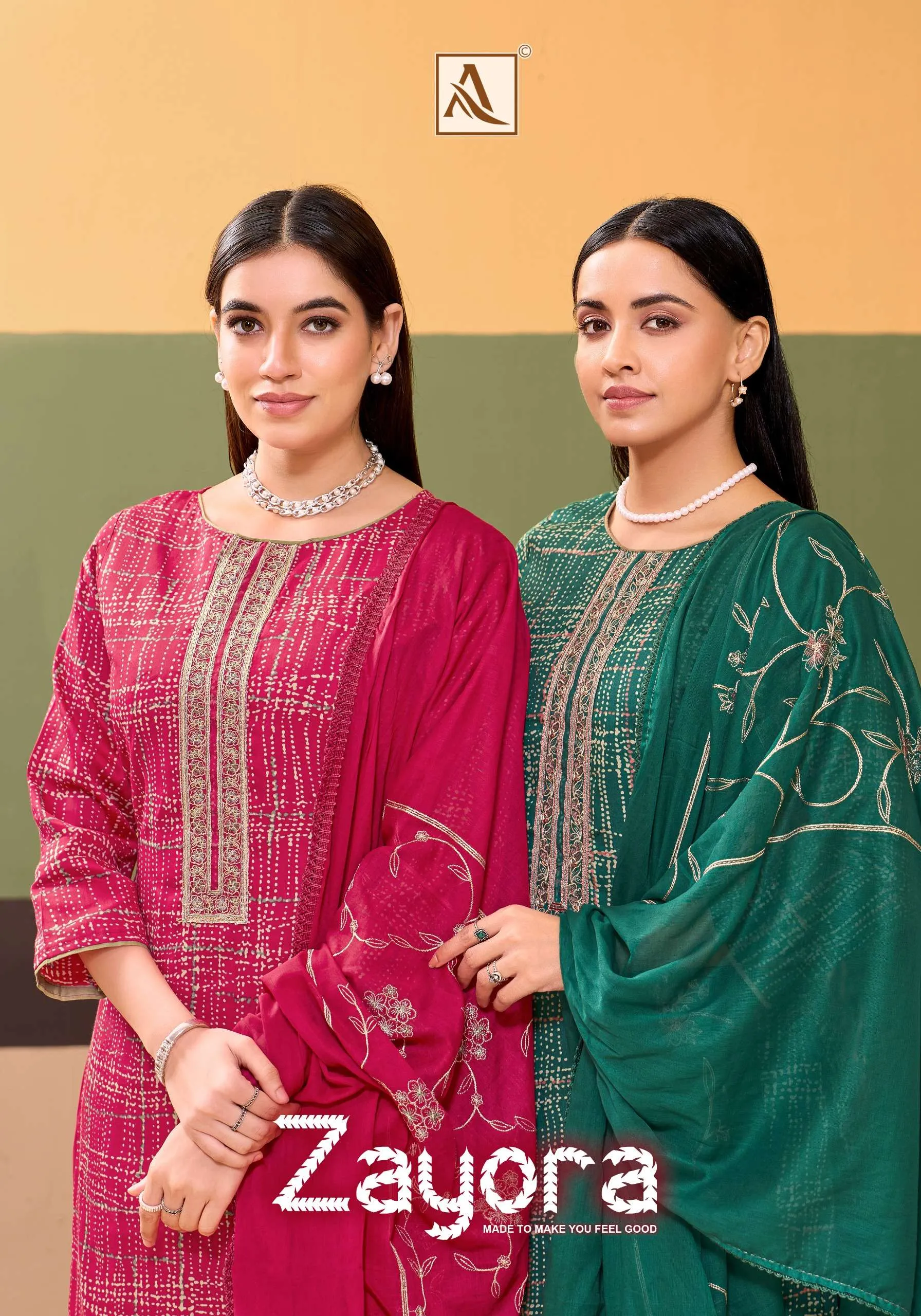 Alok Suits Zayora Semi Stitched Suits
